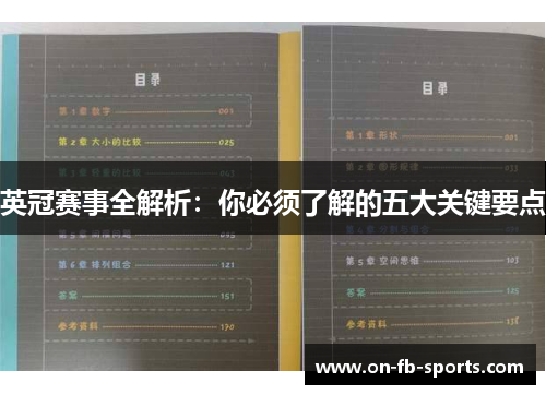 英冠赛事全解析：你必须了解的五大关键要点