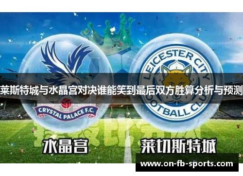 莱斯特城与水晶宫对决谁能笑到最后双方胜算分析与预测
